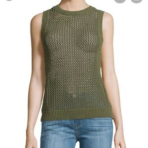 Current Elliott NWT size 1 olive sweater vest.
